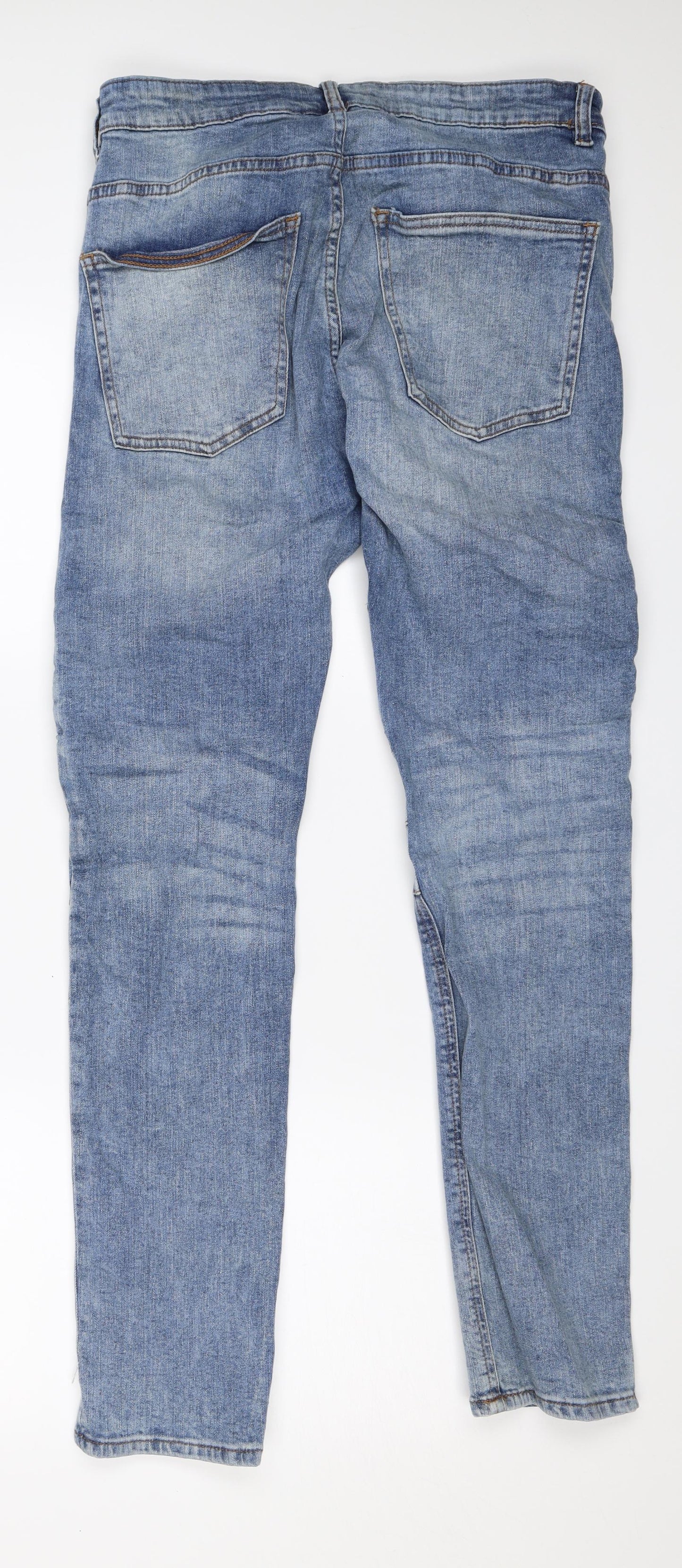 Divided Womens Blue  Denim Skinny Jeans Size 6 L29 in