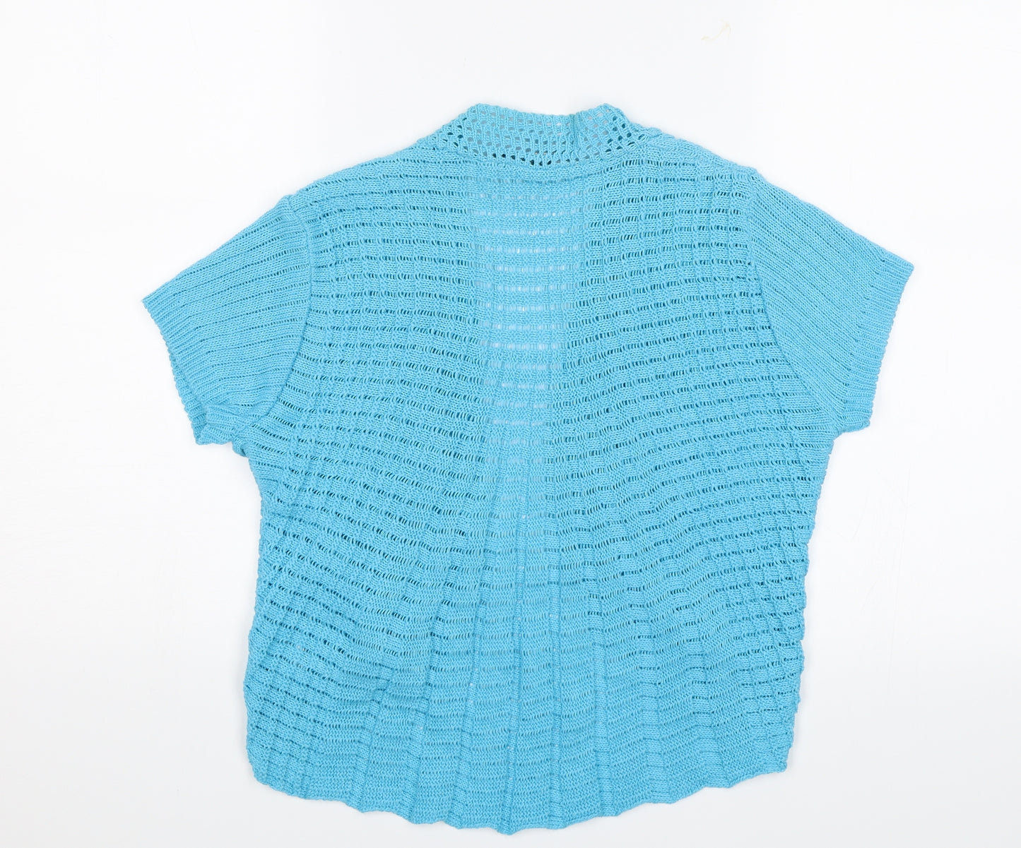 Mia Moda Womens Blue   Shrug Jumper Size L