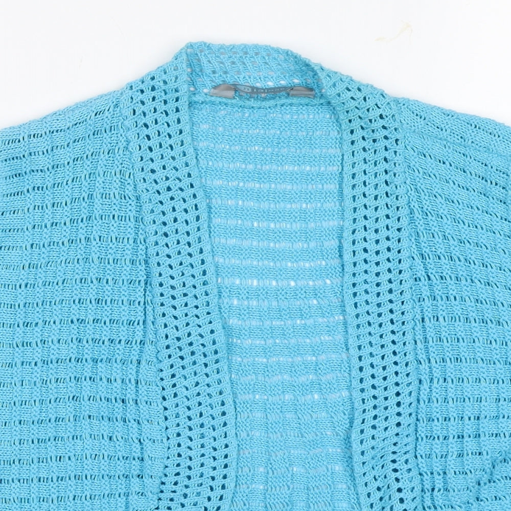 Mia Moda Womens Blue   Shrug Jumper Size L