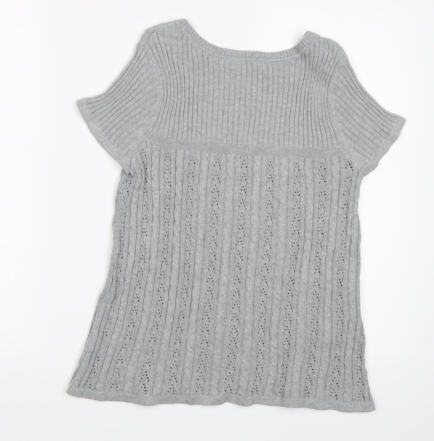 TOM TAILOR Womens Grey   Jersey Blouse Size XS