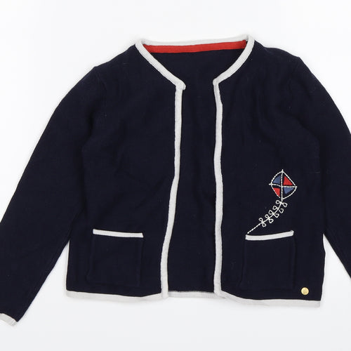 M&S Boys Blue   Cardigan Jumper Size 2-3 Years  - kite