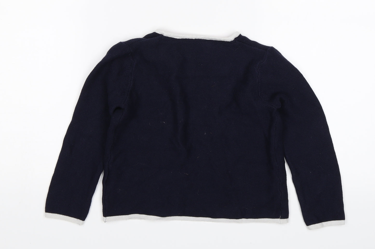 M&S Boys Blue   Cardigan Jumper Size 2-3 Years  - kite