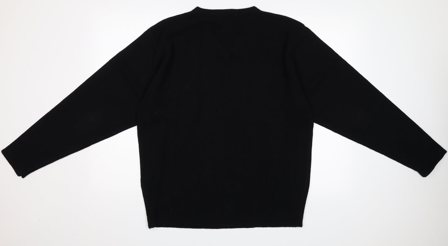 O Club Mens Black   Pullover Jumper Size L
