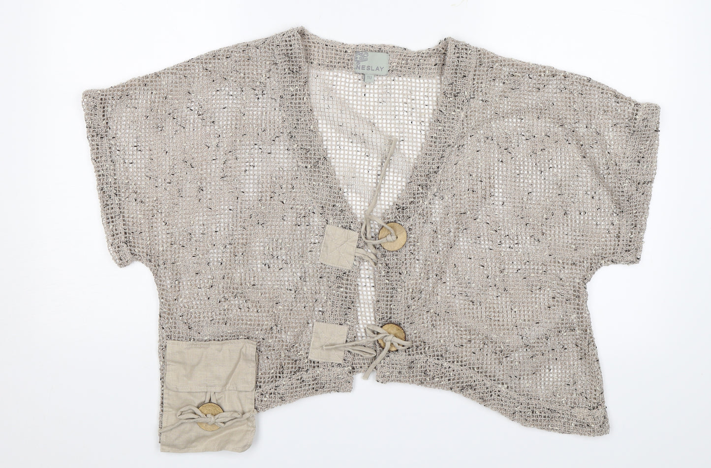 Neslay Womens Beige   Shrug Jumper One Size