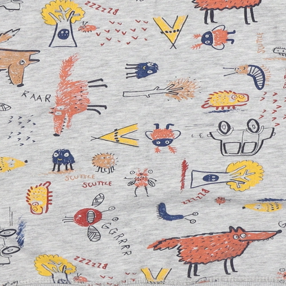 George Boys Grey Batik  Pullover Jumper Size 4-5 Years