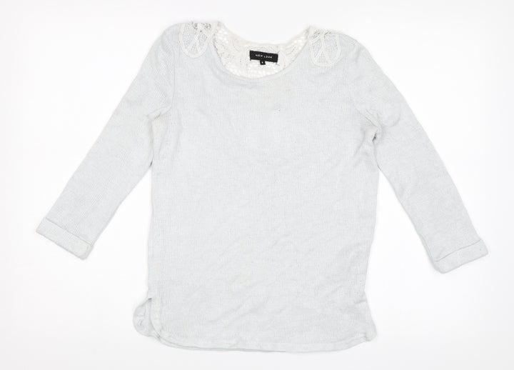 New Look Womens Blue   Jersey Blouse Size 6