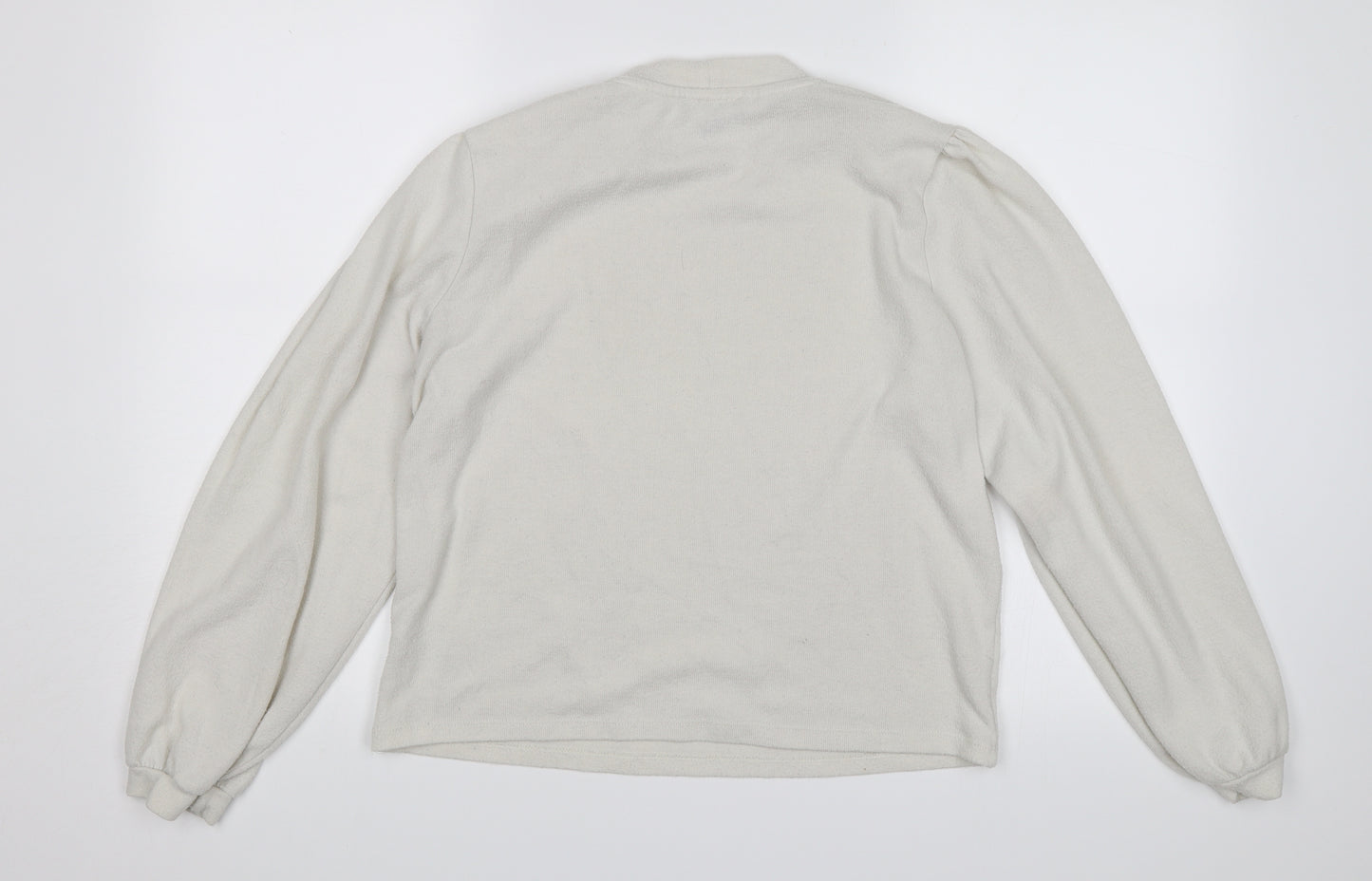 New Look Womens White   Pullover Jumper Size L