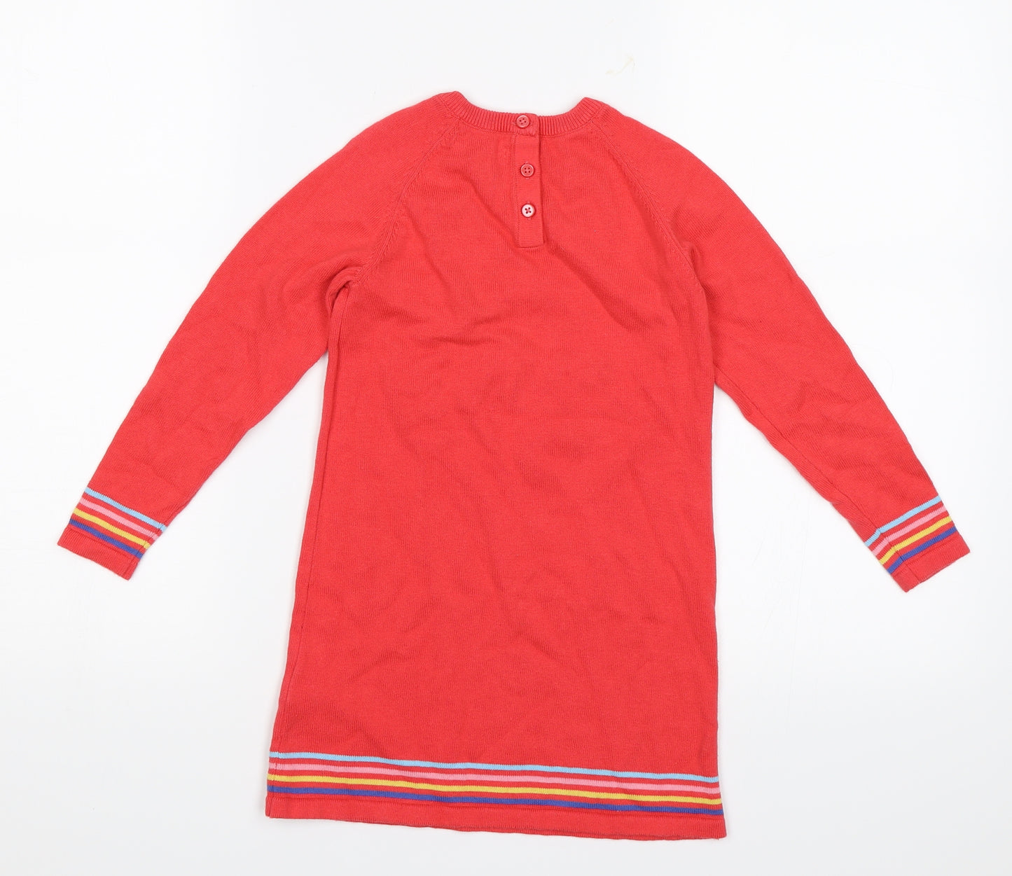 M&S Girls Red   Jersey T-Shirt Size 4-5 Years  - Yay