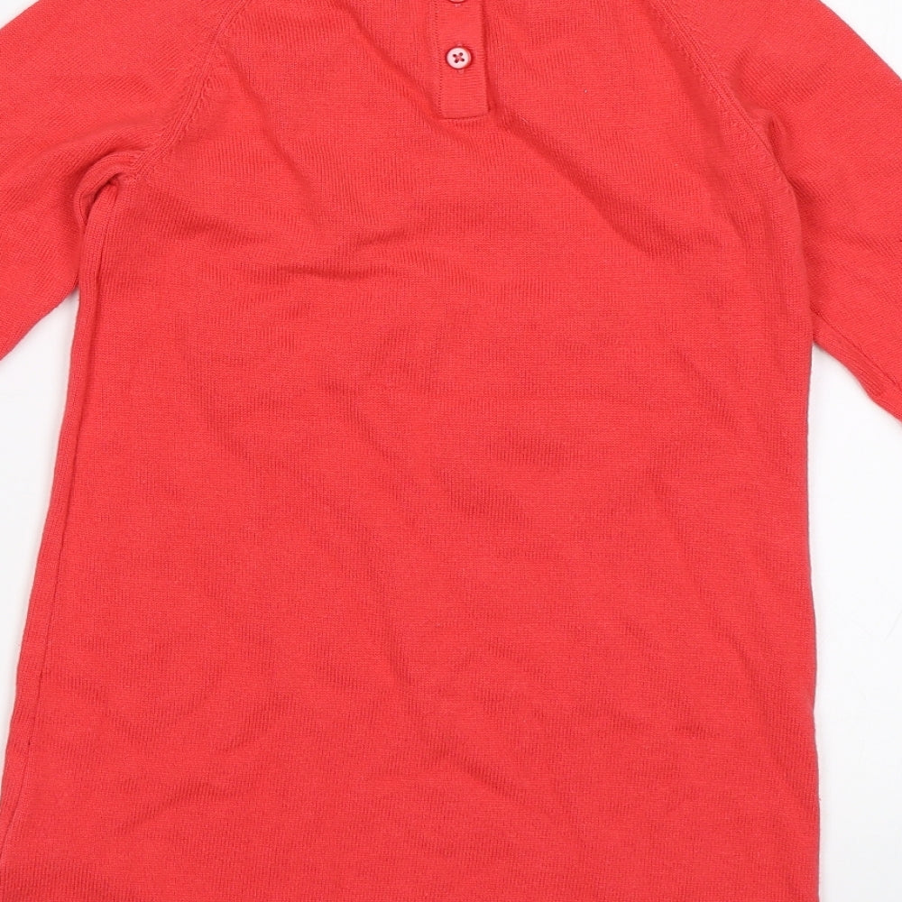 M&S Girls Red   Jersey T-Shirt Size 4-5 Years  - Yay