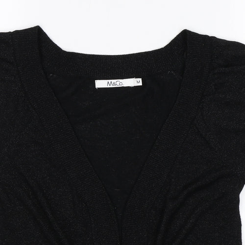 M&Co Womens Black   Shrug Jumper Size M