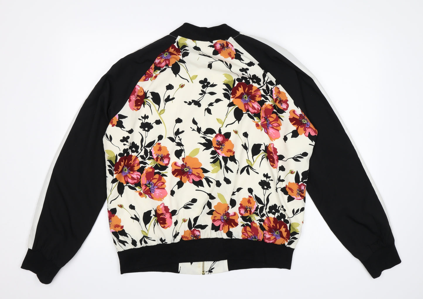 New Look Womens White Floral  Jacket  Size 16