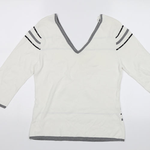 Sky designs Womens White   Pullover Jumper Size 2