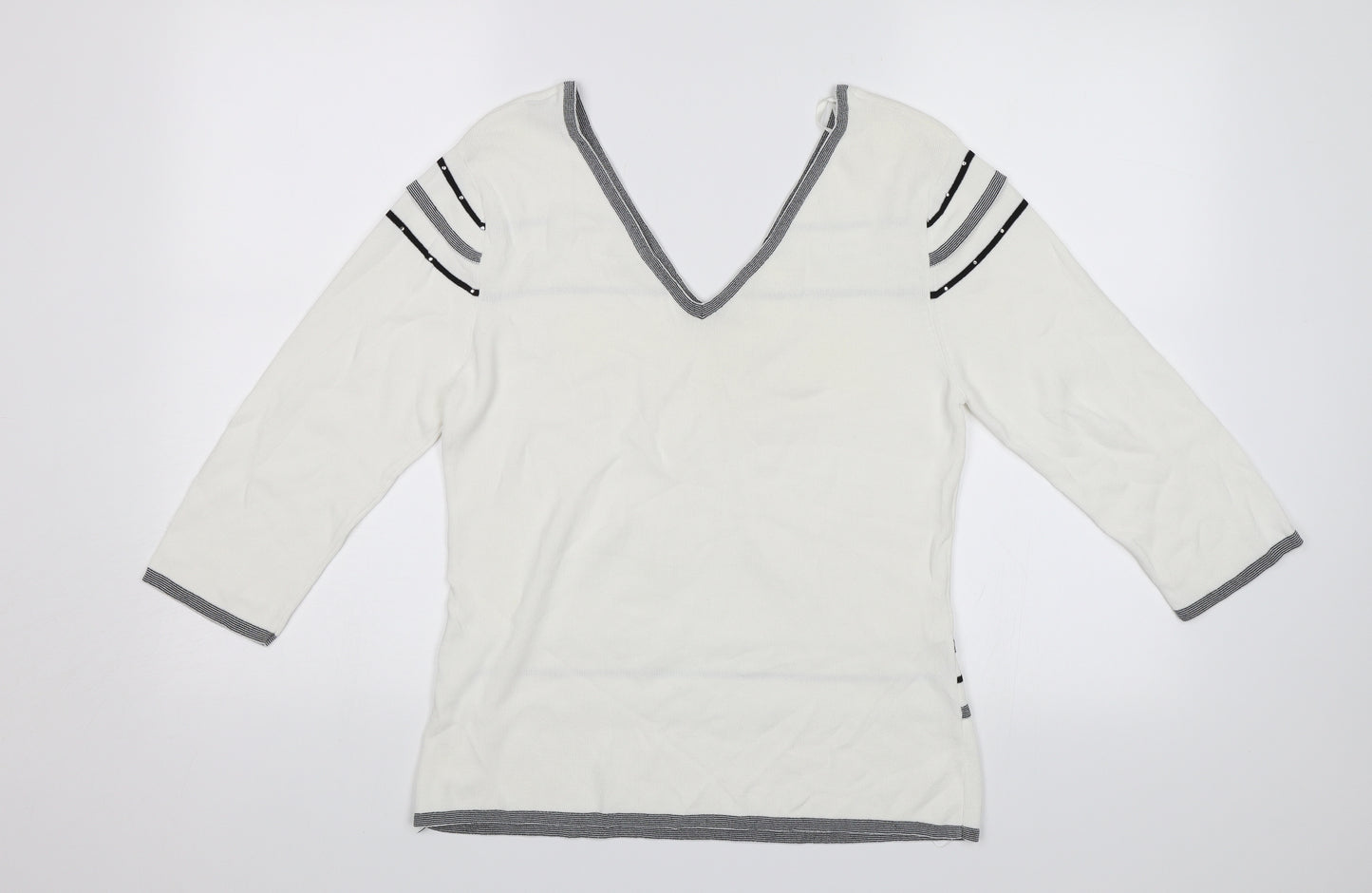 Sky designs Womens White   Pullover Jumper Size 2
