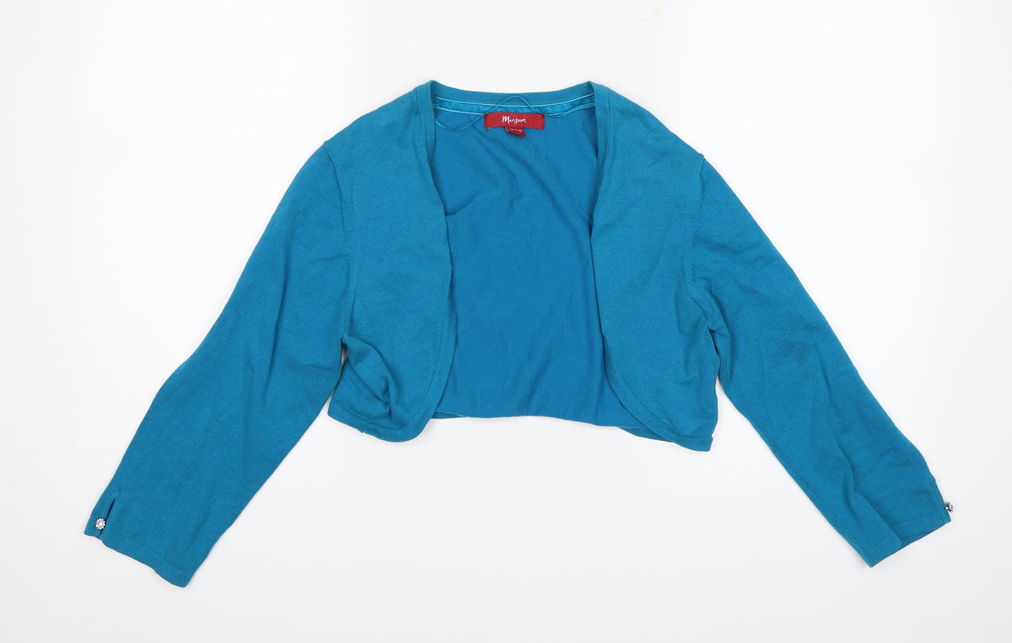 Monsoon Womens Blue   Shrug Jumper Size 14