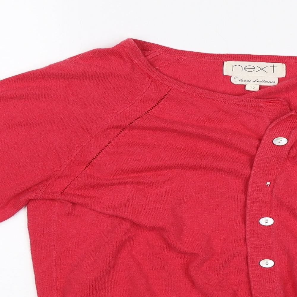 NEXT Womens Pink   Cardigan Jumper Size 12