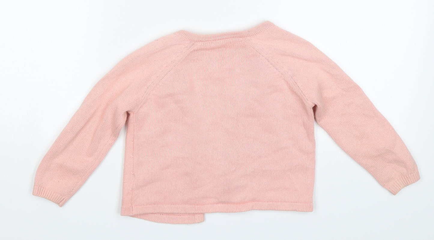 Nutmeg Girls Pink   Cardigan Jumper Size 2-3 Years