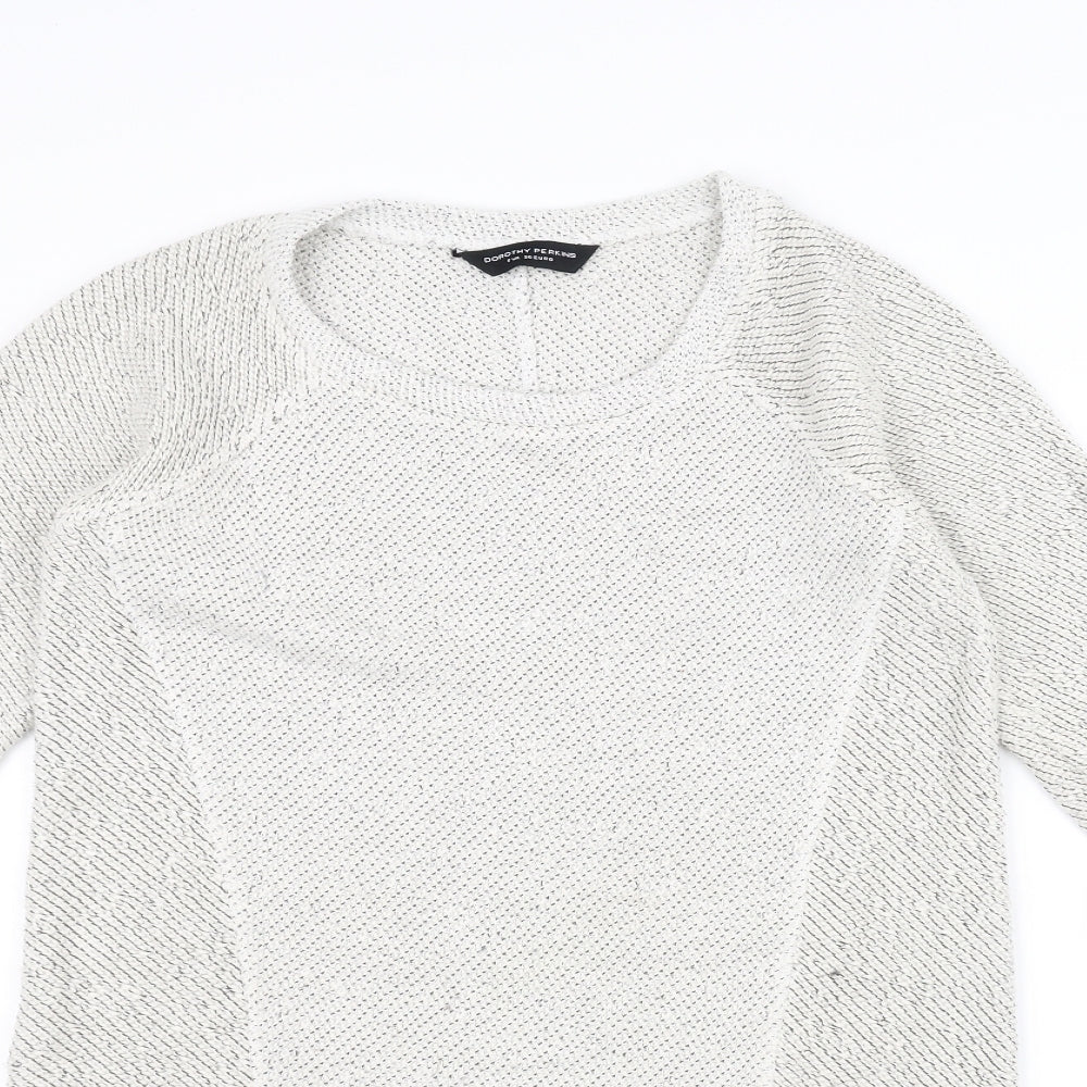 Dorothy Perkins Womens White   Pullover Jumper Size 8