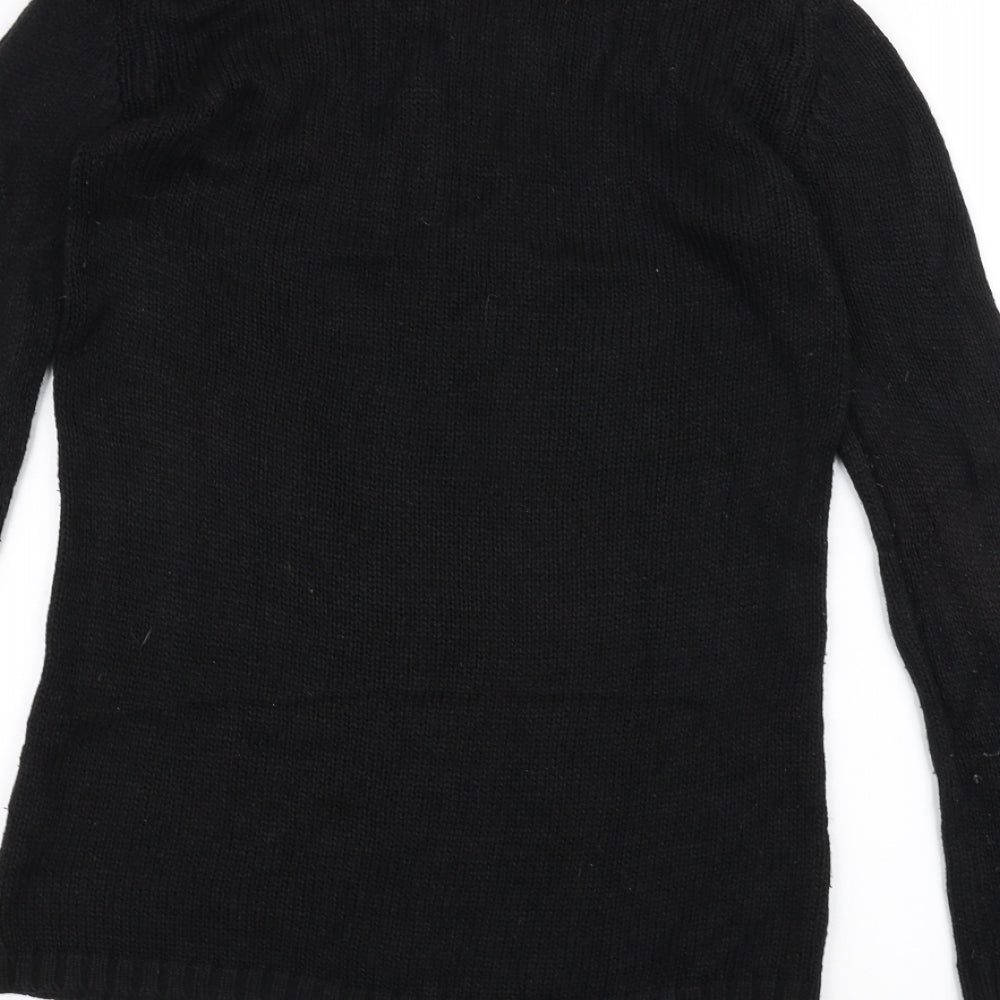enrica venturi Womens Black  Knit Pullover Jumper Size L