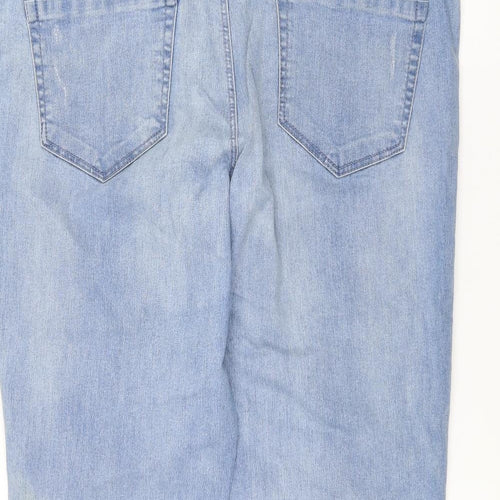 George Womens Blue  Denim Straight Jeans Size 18 L25 in - Belted