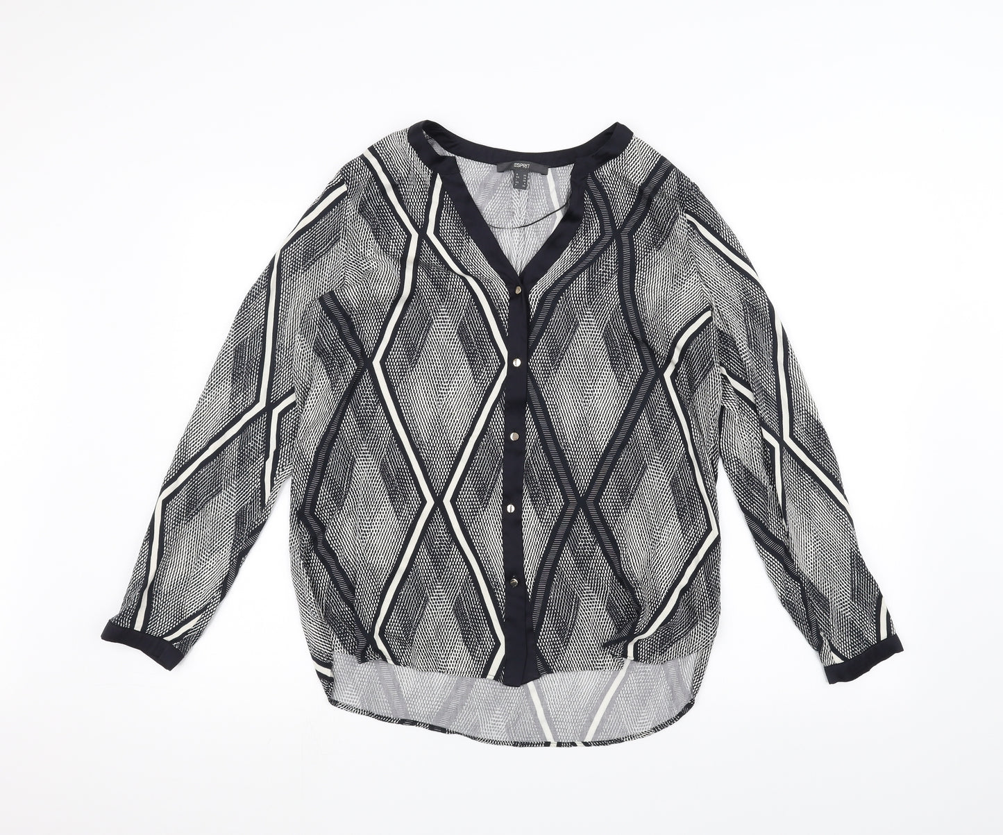 Espirit Womens Black   Basic Button-Up Size 10