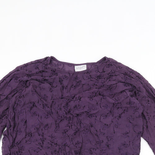 Nougat Womens Purple   Pullover Jumper Size L