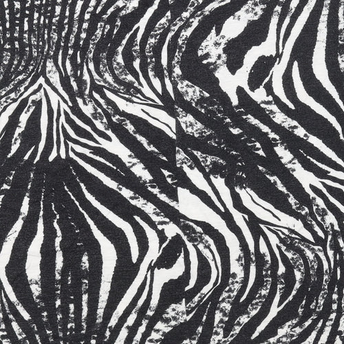 Dorothy Perkins Womens Black Animal Print  Basic T-Shirt Size M