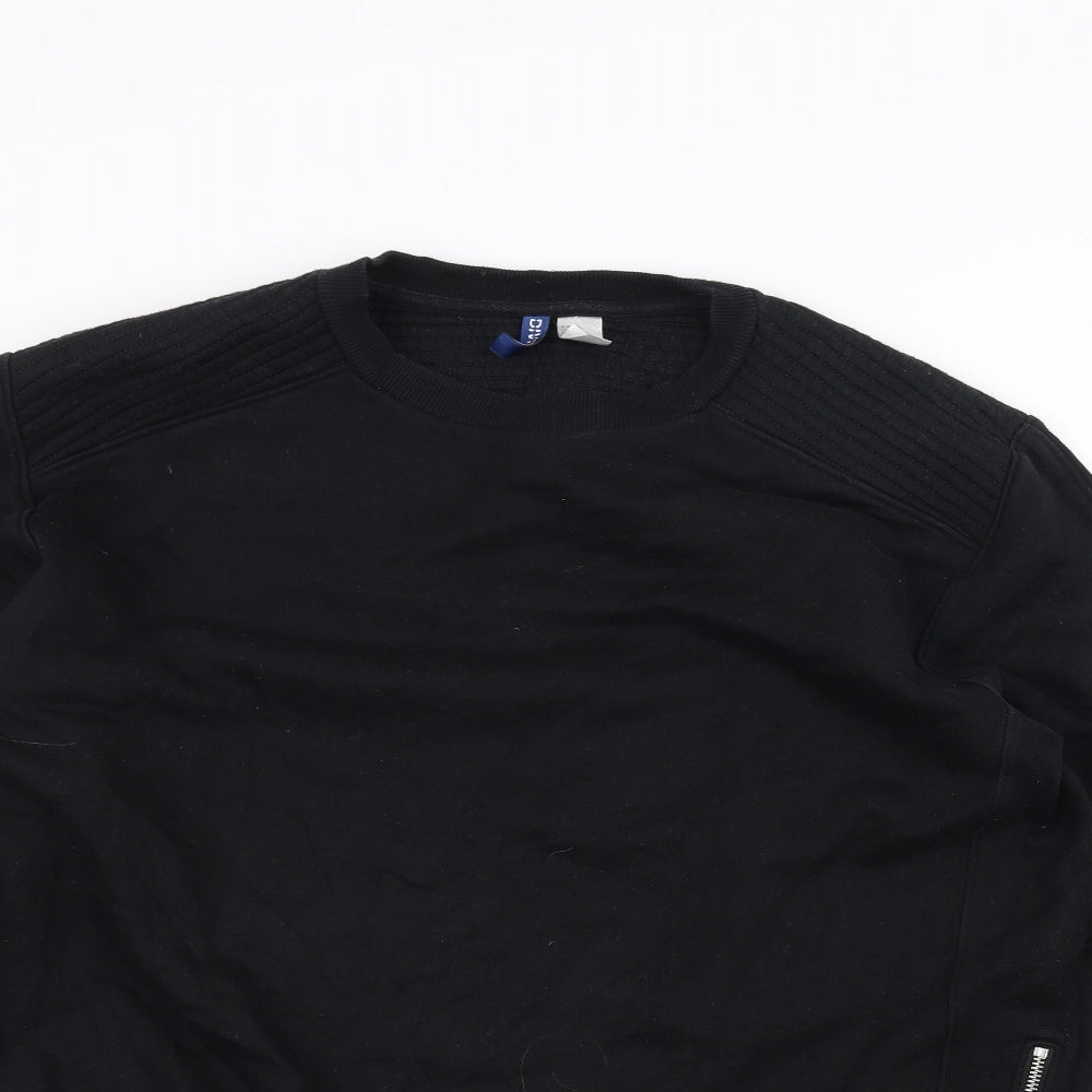 H&M Womens Black   Pullover Jumper Size L