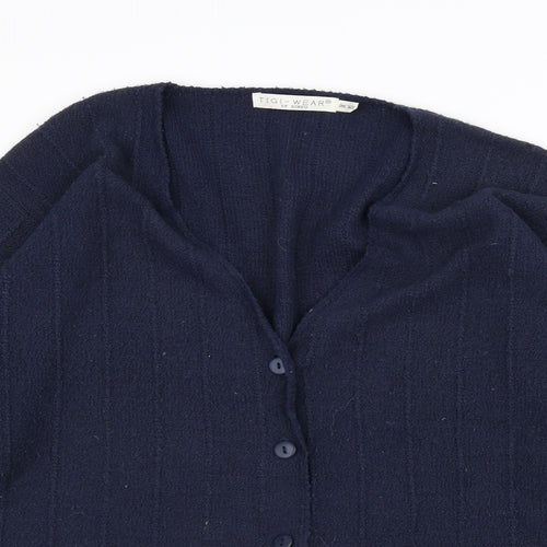 TIGI Womens Blue   Jacket Coatigan One Size