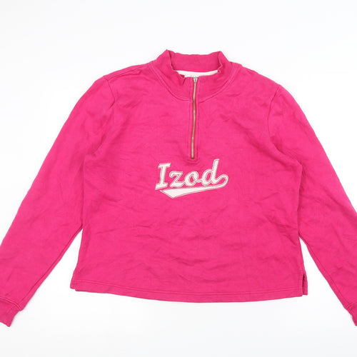 IZOD Womens Pink   Pullover Jumper Size L