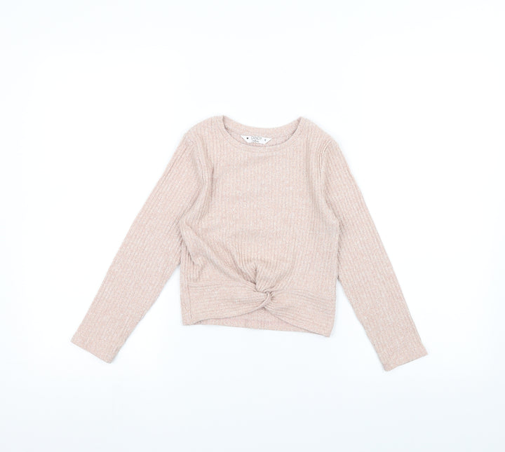 Candy Couture Girls Pink Pullover Jumper Size 9 Years