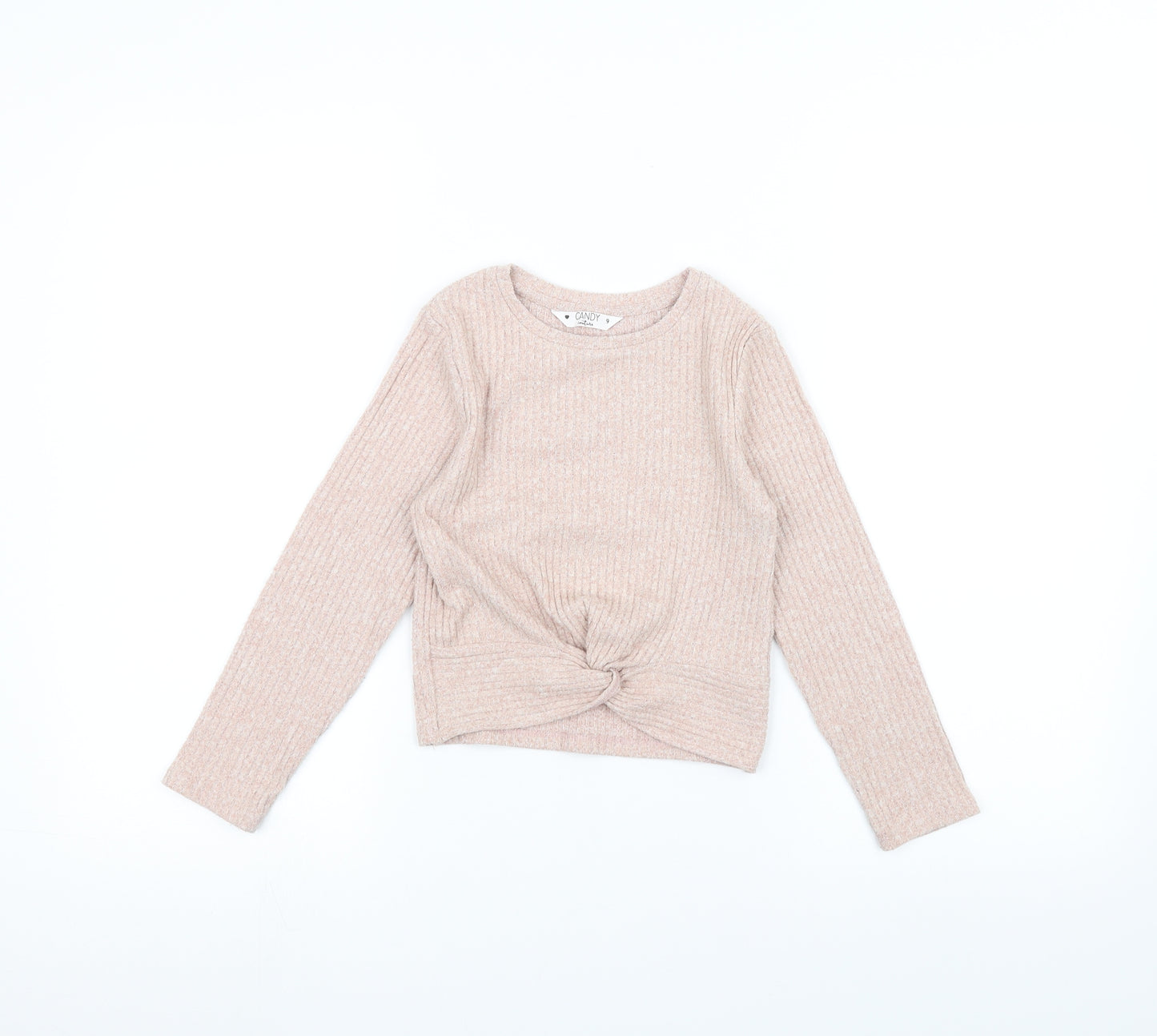 Candy Couture Girls Pink   Pullover Jumper Size 9 Years