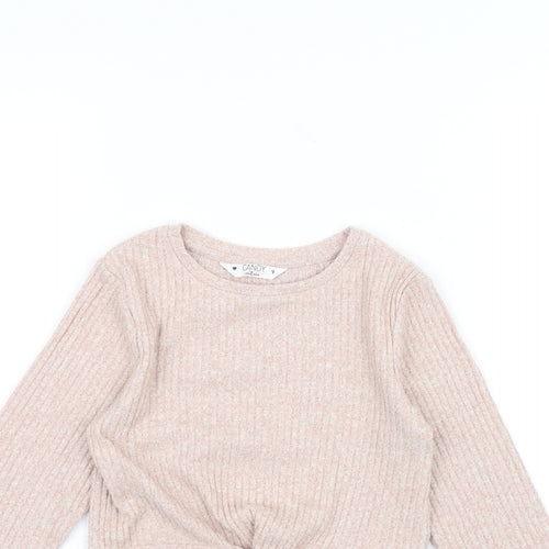 Candy Couture Girls Pink   Pullover Jumper Size 9 Years