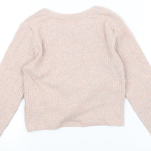Candy Couture Girls Pink   Pullover Jumper Size 9 Years