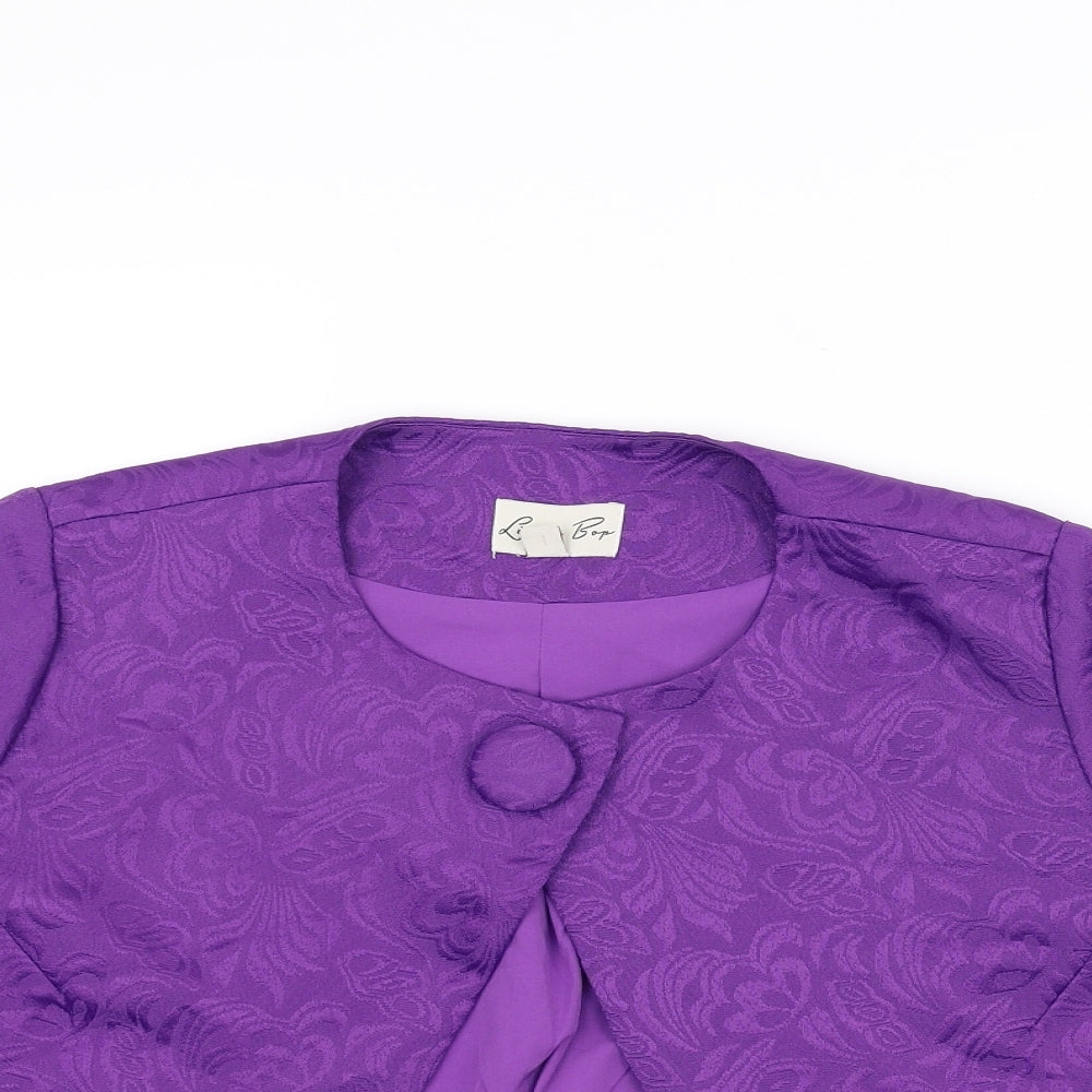 Lindy Bop Womens Purple   Jacket  Size 12