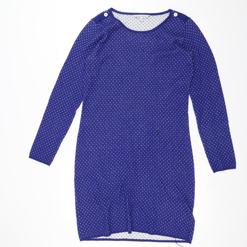 Salty Crew Womens Blue Polka Dot  A-Line  Size 12