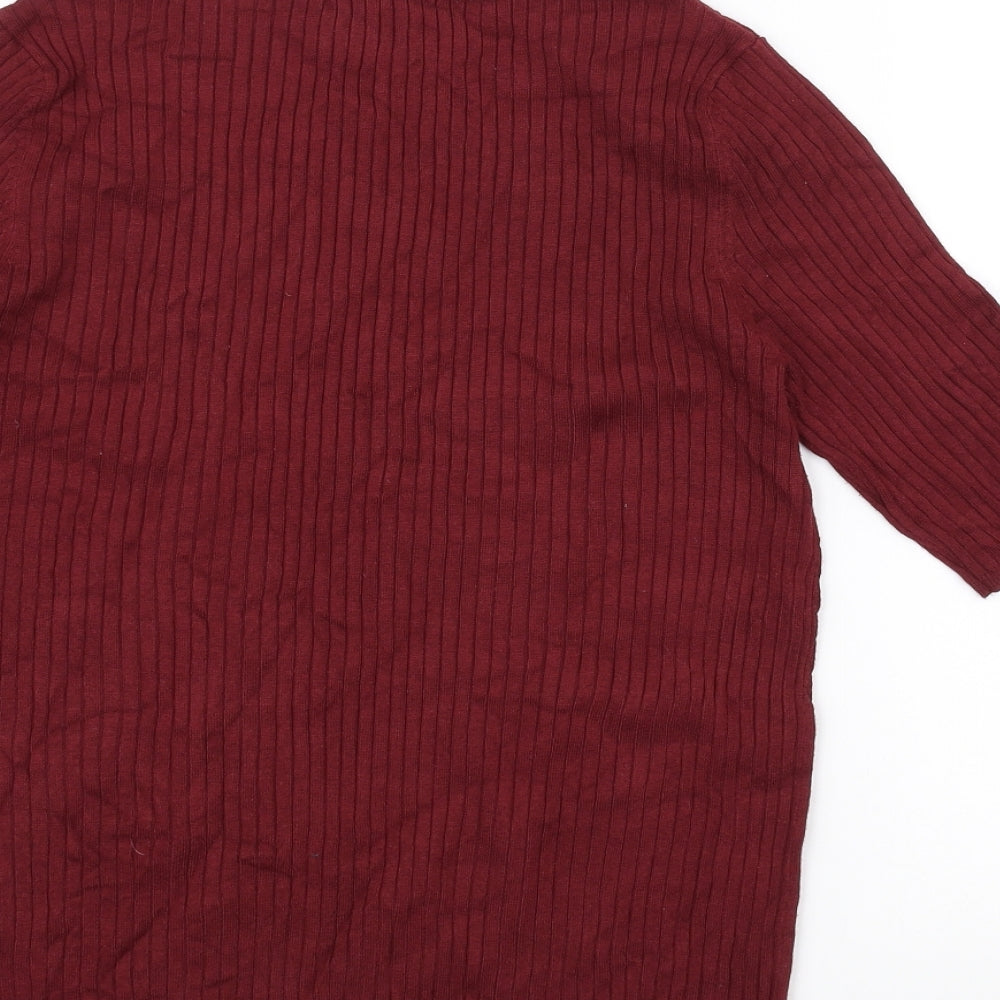 Marks and Spencer Womens Red   Basic T-Shirt Size 14