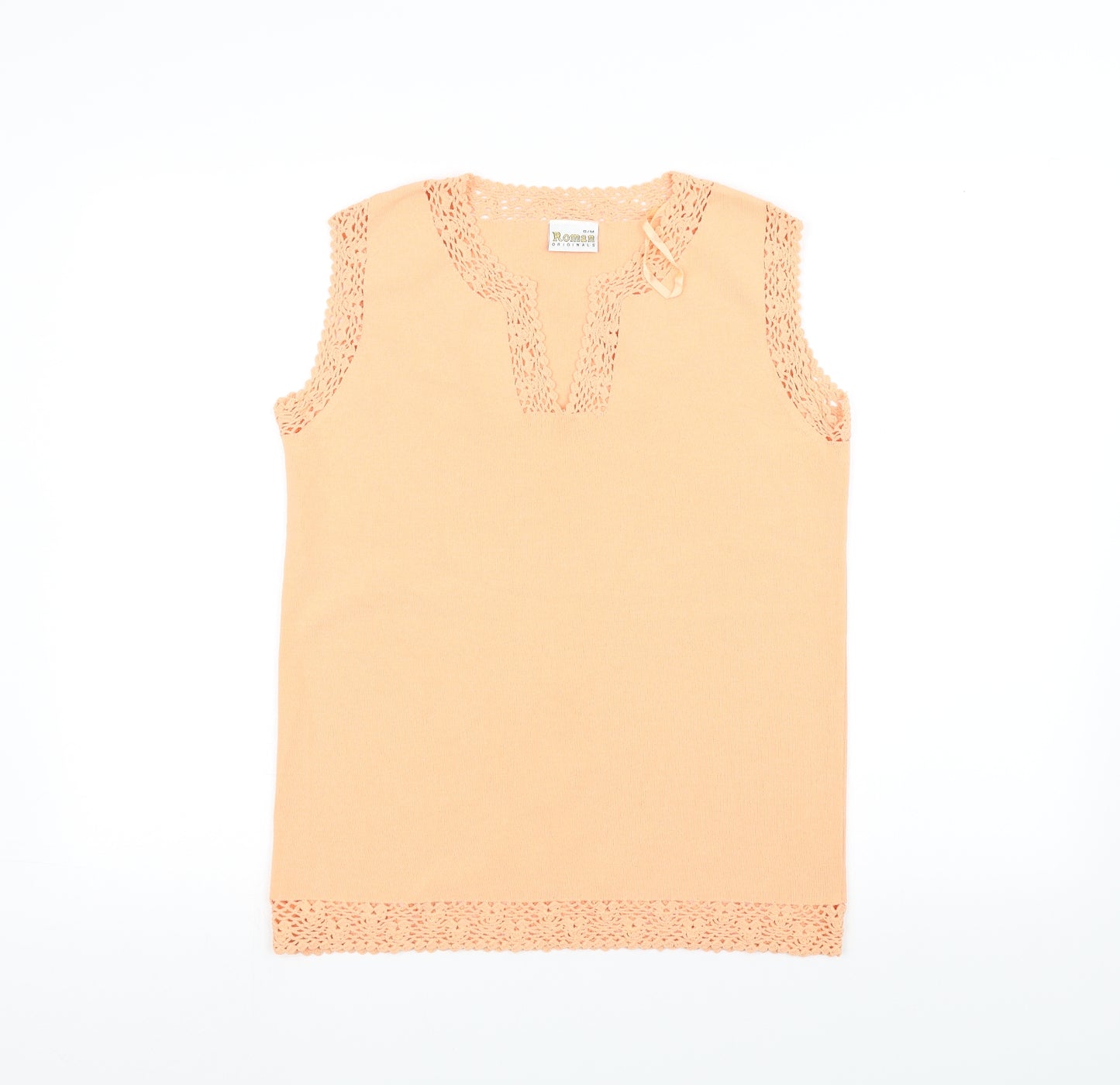 Roman Originals Womens Orange   Basic Tank Size S