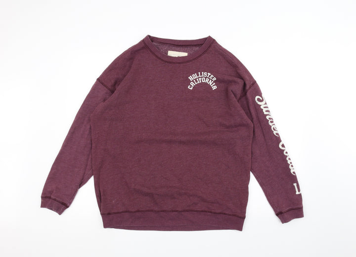 Hollister Mens Red Pullover Jumper Size S