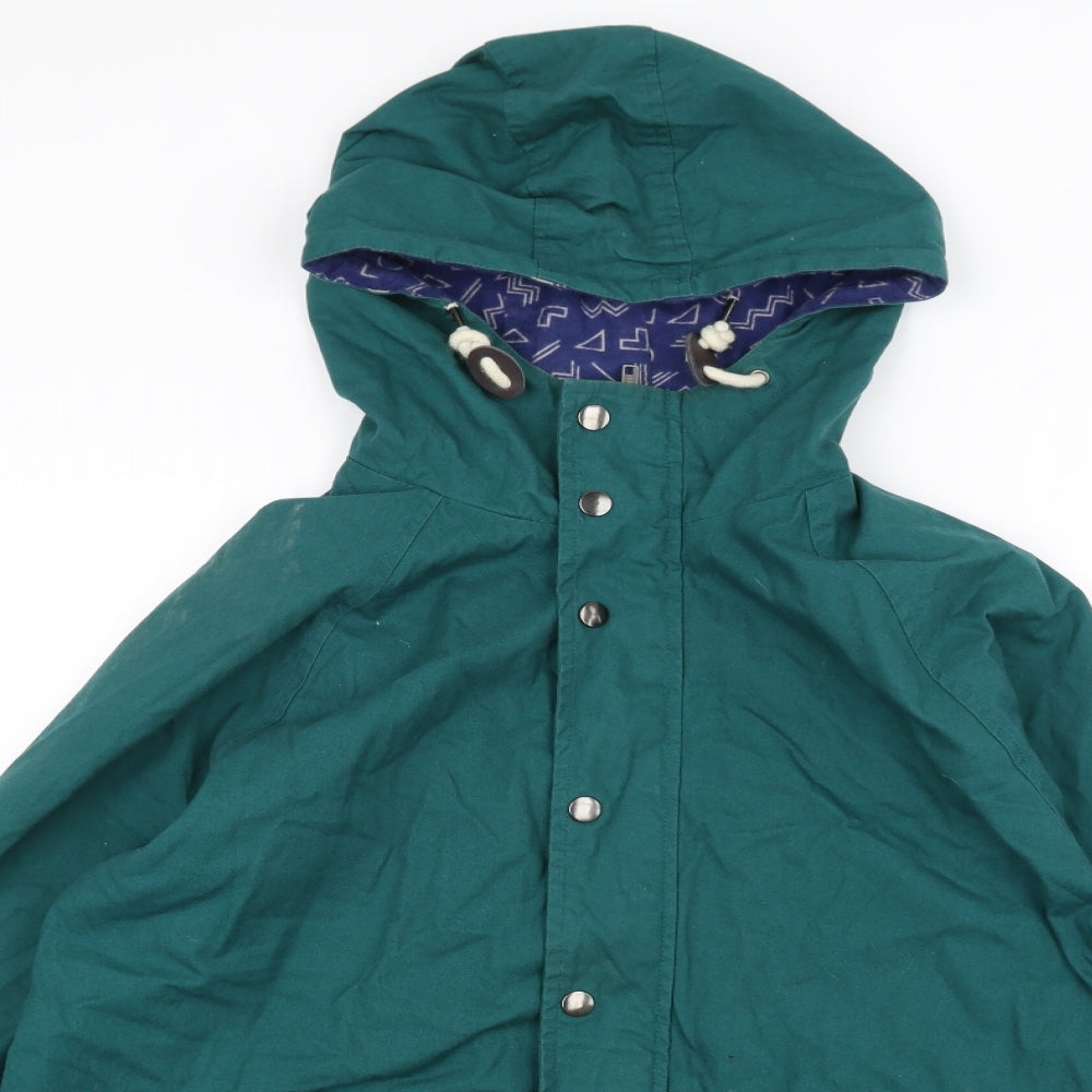 Topman Mens Green   Rain Coat Coat Size M
