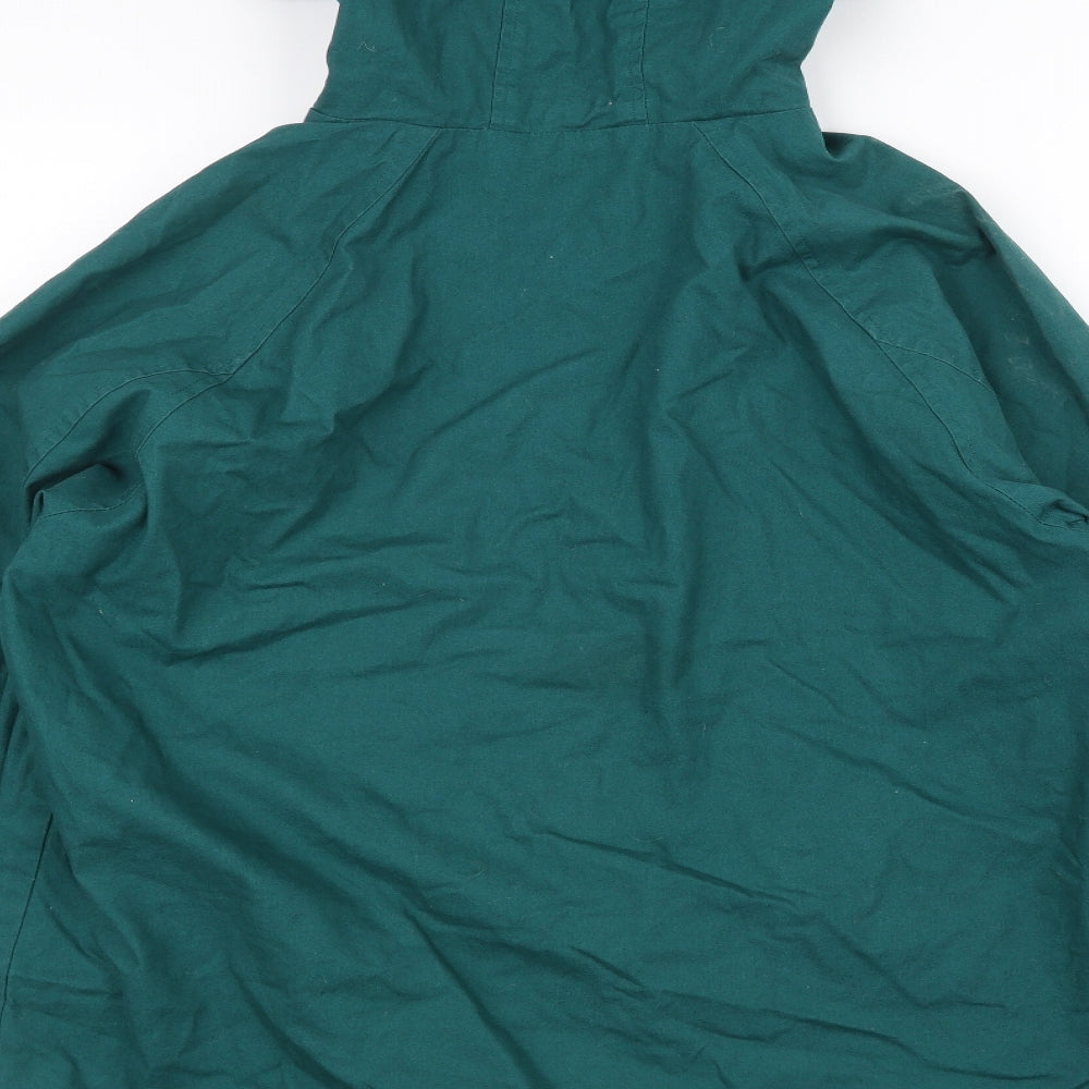 Topman Mens Green   Rain Coat Coat Size M