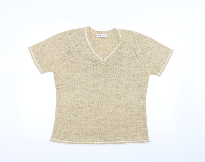 Bonmarché Womens Brown  Knit Pullover Jumper Size M
