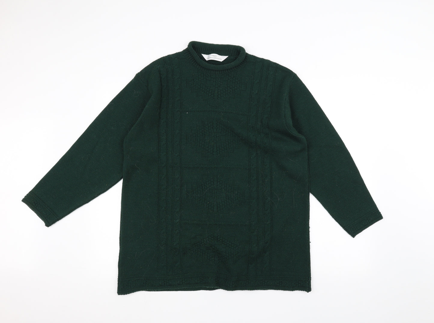 Marks and Spencer Womens Green   Pullover Jumper Size 14