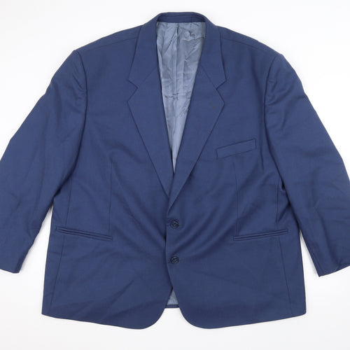 Preworn Mens Blue   Jacket Suit Jacket Size 42