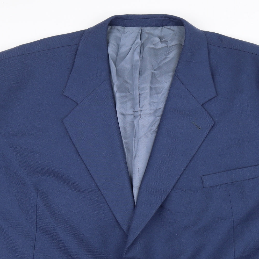 Preworn Mens Blue   Jacket Suit Jacket Size 42