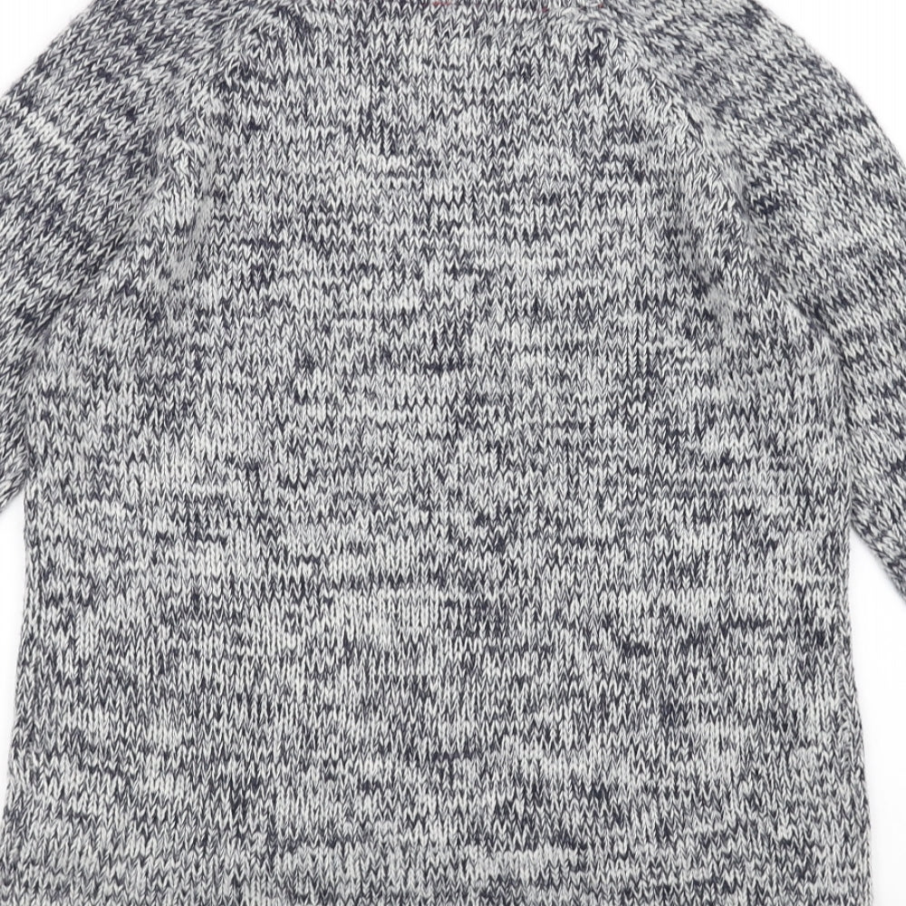 New Look Womens Grey  Knit Pullover Jumper Size 8