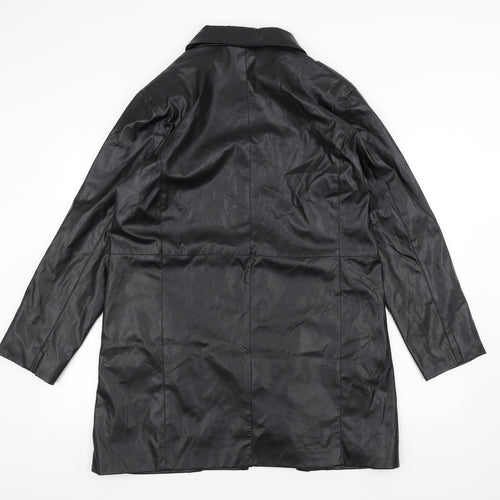 Atmosphere Womens Black   Overcoat Coat Size 14