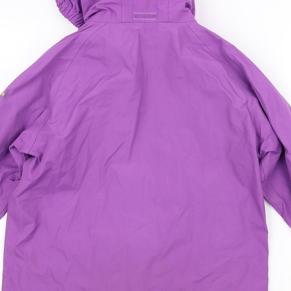 Regatta Girls Purple   Rain Coat Coat Size 9-10 Years