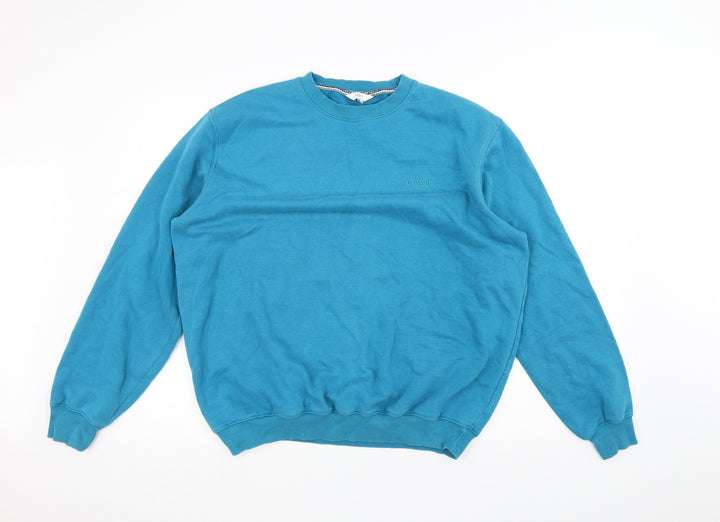 Cotton Traders Mens Blue Pullover Jumper Size L