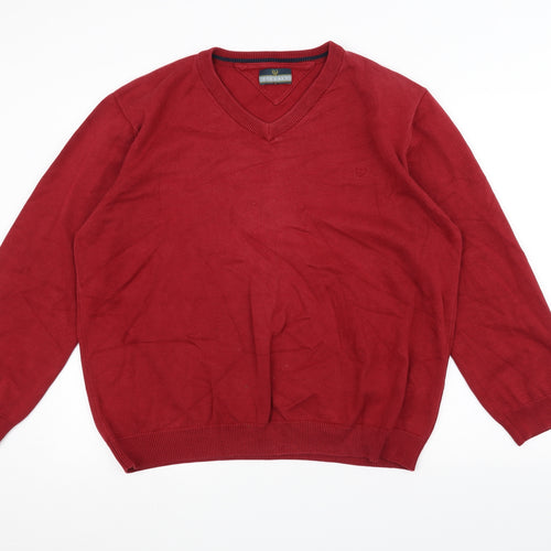 Lincoln Mens Red   Pullover Jumper Size XL