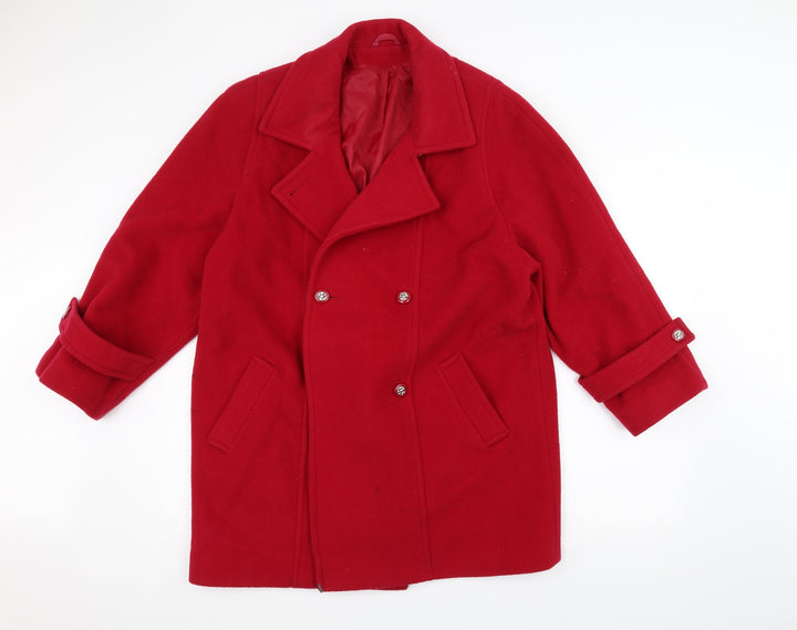 Berkertex Womens Red Varsity Jacket Coat Size 14